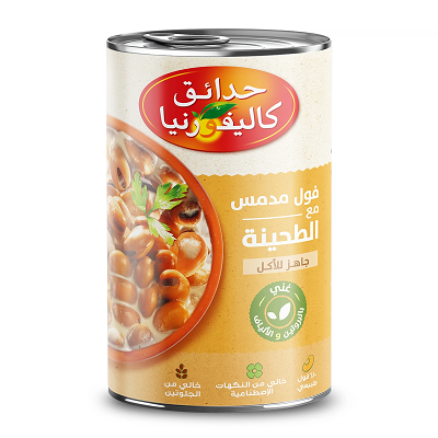 حدائق كاليفورنيا فول مدمس بالطحينه 450 جم