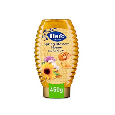 هيرو عسل زهور الربيع 450 جم خصم10%