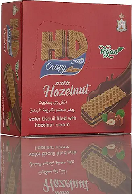 الشمعدان بسكويت اتش دي بندق 10ج علبه *6