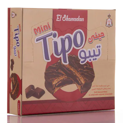 تيبو ميني بسكويت مغطي 10 ج علبه *6