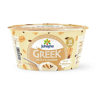 جهينه زبادي يوناني بالشوفان وبذور الكتان 180 جم