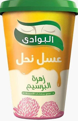 البوادي عسل نحل زهره البرسيم 810 جم