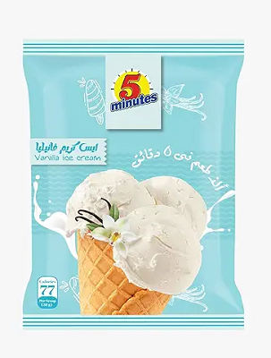 فايف منت ايس كريم فانيليا 250 جم
