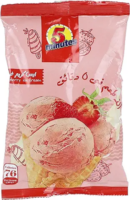 فايف منت ايس كريم فراوله كيس 250 جم