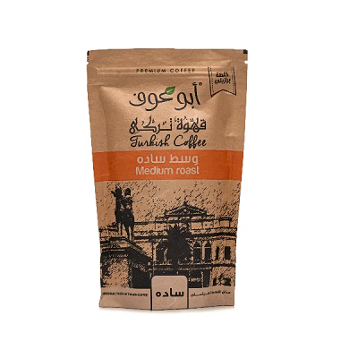 ابو عوف قهوه تركي وسط ساده 200جم